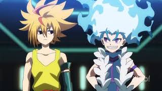 Beyblade burst surge raid luinor and mirage fafnir Vs brave valtyrek and super Hyperion [upl. by Edric658]