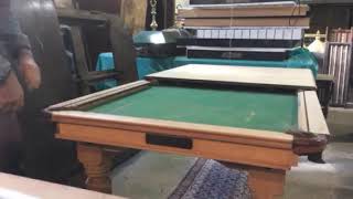 Riley 6ft snooker diner demonstration Browns Antiques [upl. by Kcirednek]