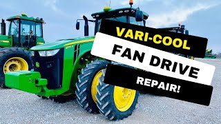 Prepare to get BLOWN away VariCool Fan Drive maintenance and repair explained John Deere 8310R [upl. by Orhtej497]