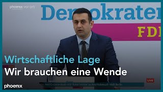 FDP Parteipressekonferenz mit Bijan DjirSarai  041124 [upl. by Oidale]