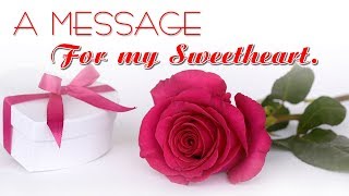 A Sweet message for someone special [upl. by Aleksandr]