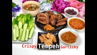 Air Fryer Garlicky Crispy Tempeh SUPER EASY amp HEALTHY Home Cooked Food  Reignite with Yanti Lim [upl. by Aehsel]