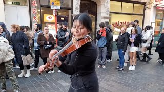 Greatest violinist in the world  London  Street performer  China Town [upl. by Ikik173]