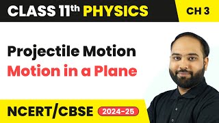 Projectile motion  Motion in a Plane  Class 11 Physics Chapter 3  CBSE 202425 [upl. by Sissie]