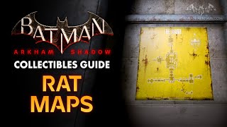 Batman Arkham Shadow  All Rat Maps Locations [upl. by Gonsalve]