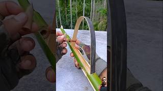 archery hunting diy bambooart bamboo slingshots shortsvideo [upl. by Ardekal890]