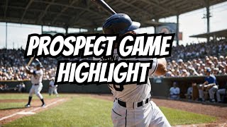 Just a hairs breadth from the foul pole his homer wows at the prospect game [upl. by Aseral]