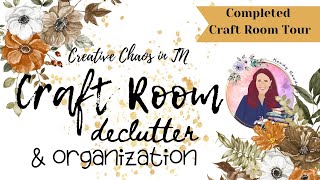 Completed Craft Room Tour Craft Room Declutter amp Organization Series [upl. by Amleht]