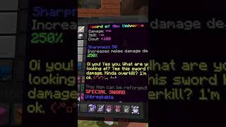 This Sword Does INFINITE DAMAGE in Hypixel Skyblock shorts [upl. by Nylsoj]