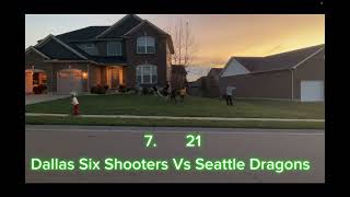 Dallas Six Shooters Vs Seattle Dragons Wildcard Playoff Game [upl. by Charteris252]