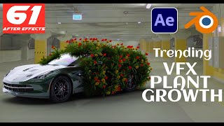 After Effects Class  61  Flower Growth VFX in After Effects amp Blender [upl. by Rashida]