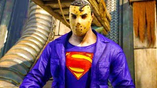 Mortal Kombat XL  Superman Jason Voorhees Costume Skin Mod Performs Intros On Alll Stages 4K Mods [upl. by Ursel]