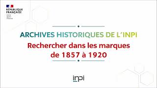 INPI  Recherche de marques historiques [upl. by Avraham398]