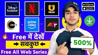 📥 Free Netflix  Amazon Prime  Ullu  Hotstar  Zee5  Watch Free Web Series  Free Web Series App [upl. by Llertram334]