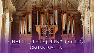 Luke Mitchell  Live Organ Recital from The Queens College Oxford 110pm 10 May 2023 [upl. by Annalee71]