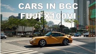 Photographing Cars in BGC using X100VI  Oct 13 2024 [upl. by Ydnik106]