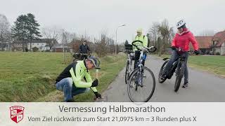 Vermesssung Halbmarathon Mühlenlauf Friedewalde [upl. by Perr123]