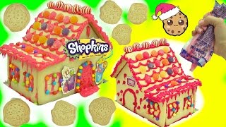 DIY Candy Christmas Cookie House Kit  Cookieswirlc Video [upl. by Ahsotal]