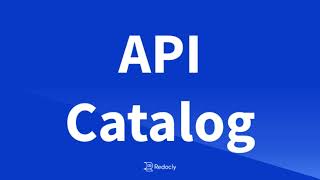 API Catalog [upl. by Anilah]