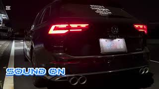 鉝捷排氣管 lij exhaust Volkswagen GOLF 8 Variant 280 eTSI 15 中尾段閥門版 [upl. by Ogu]