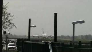 First Lufthansa Airbus A380 DAIMA take off for delivery flight [upl. by Ielirol]