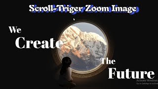 Animated ScrollTrigger Image Zoom Effect using HTML CSS amp JS  Scroll Zoom Image Animation Effect [upl. by Oniratac]