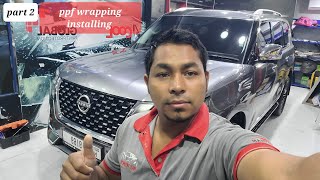 part 2 ppf installation job when after done work  look how shining the body Nissan patrol [upl. by Cath479]