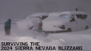 Surviving HUGE Blizzard in Truckee California  Life in a 4x4 Van [upl. by Peggy]