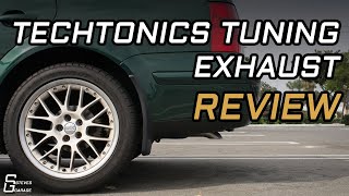 Volkswagen 18t Techtonics Tuning Turbo Back Exhaust Review [upl. by Attenohs948]