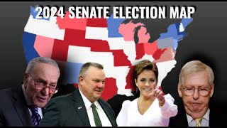 2024 Senate Election Prediction Map Red Wave Incoming June 16 2024 [upl. by Yoral]