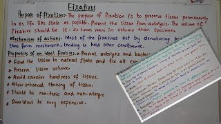 What is FixationTypes of fixatives and factors affecting fixationan easy way to understand [upl. by Yleek]