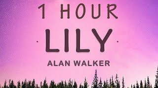 1 HOUR 🕐  Alan Walker  Lily Lyrics ft K391 Emelie Hollow [upl. by Buff]