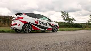 Ford Fiesta ST MK8 Performance Exhaust System  Scorpion Exhausts [upl. by Enahpad381]