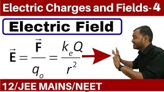 Electric Charges and Fields 04  Electric Field Part 1 Field due to a Point Charge JEE MAINSNEET [upl. by Adniled945]