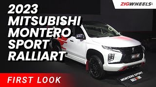 2023 Mitsubishi Montero Sport Black Series RALLIART First Look  ZigwheelsPh [upl. by Alli]