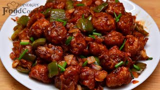 Soya Manchurian Recipe Soya Chilli Meal Maker Manchurian [upl. by Anyl]