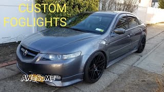 acura tl accord foglight conversion custom [upl. by Aerdnaid]