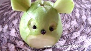 Vegetable Carving With Chayote Squash [upl. by Aislehc]