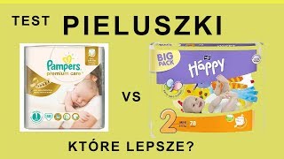 PIELUSZKI PAMPERS czy HAPPY Które lepsze Test Recenzja Porównanie 86 [upl. by Nnomae782]