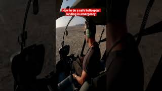 How to land a helicopter in an emergency helicopter pilot [upl. by Suidaht]