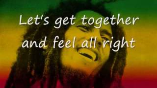 one lovebob marley lyrics [upl. by Annabela311]