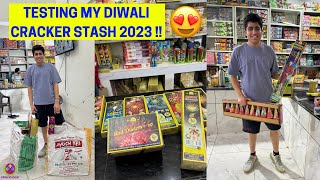 TESTING BIGGEST DIWALI FIRECRACKERS STASH 2023  😍😍😍 [upl. by Wilda]