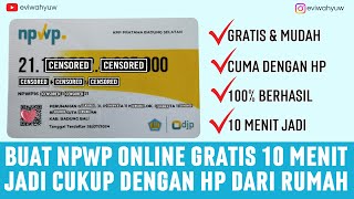 GRATIS LANGSUNG JADI CARA MEMBUAT NPWP ONLINE CUMA PAKAI HP TERBARU 2024 TUTORIAL DAFTAR NPWP ONLINE [upl. by Wiese529]