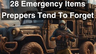 28 Emergency Items Preppers Tend To Forget [upl. by Eachelle]