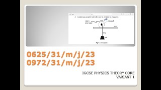 062531MJ23IGCSE Physics past papercore [upl. by Annala]