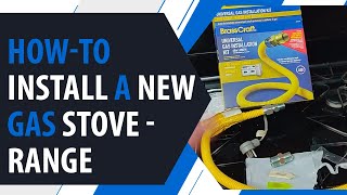 HowTo Install a New Gas StoveRange  Gas Line Hookup [upl. by Tamberg573]