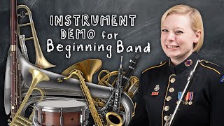 Instrument Demonstration for Beginning Band [upl. by Aleras538]