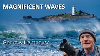 FABULOUS WAVES Godrevy Lighthouse Cornwall Photo Guide [upl. by Isaak]