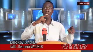 EMISSION TO PESELA AVEC Dieu MATONDO INSECURITE NA TERRITOIRE YA SONGOLOLO 25 NOUV 2024 [upl. by Ellett342]