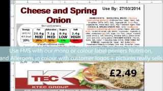 FMS FOOD MANAGEMENT SOFTWARE  FOOD NUTRITION AND ALLERGEN LABELLING  KTEC GROUP UK [upl. by Alicec204]